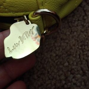 Betsey Johnson yellow smiley face small crossbody